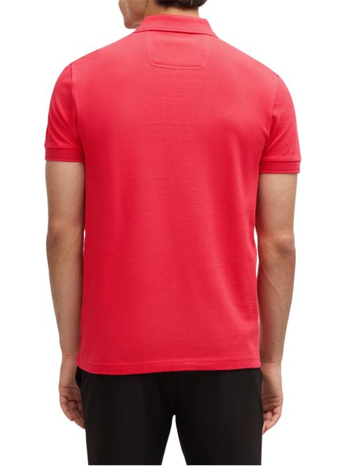 Polo uomo rossa in cotone Boss Green | 50469055642